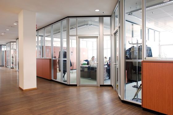 comprare Sistema panoramico Muro divisorio in vetro a telaio di alluminio per abitazioni online manufacture