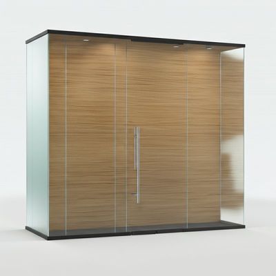 comprare Parete divisoria in vetro per ufficio acustico Finitura in legno per laboratorio online manufacture