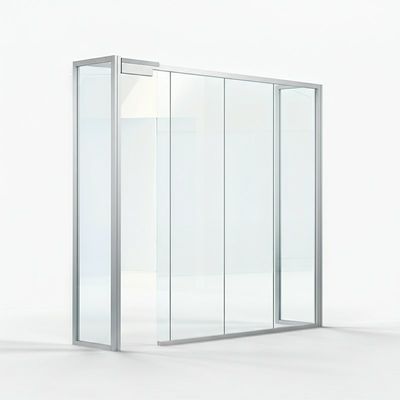 comprare Pareti divisorie di vetro panoramiche smontabili, pareti divisorie di vetro temporanee Cornice in alluminio online manufacture