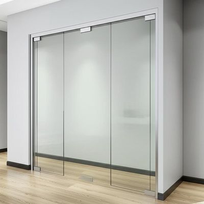 Un buon prezzo. Single Glazed Aluminium Frame Glass Partition Wall with Sound Insulation 30-42dB and Top Supported Manually Operated Design in linea