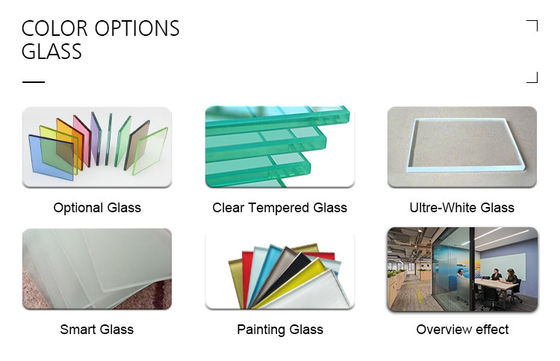 Un buon prezzo. Parete divisoria in vetro per ufficio con estetica moderna e ottimizzazione dello spazio in linea