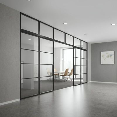 Un buon prezzo. Parete divisoria in vetro a doppio ufficio in alluminio scorrevole per sale conferenze in linea