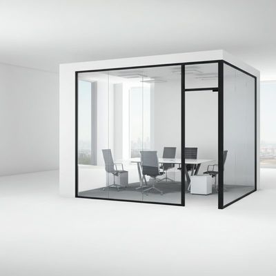 Un buon prezzo. Tecnologia tedesca di divisoria doppio strato moderne divisori per ufficio in vetro senza cornice in linea