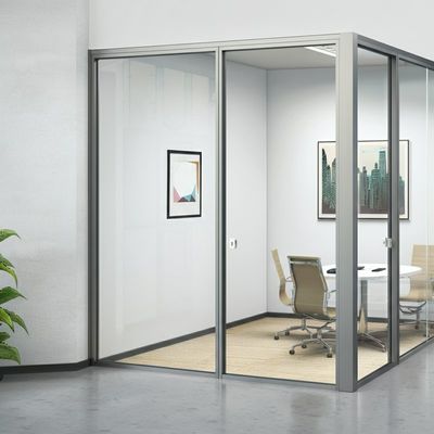 Un buon prezzo. Cornice in alluminio Muro divisorio in vetro per ufficio a doppio vetro per sala riunioni in linea