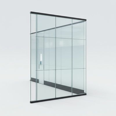 Un buon prezzo. Muro divisorio in vetro per ufficio a doppio vetro smontabile per edifici in linea