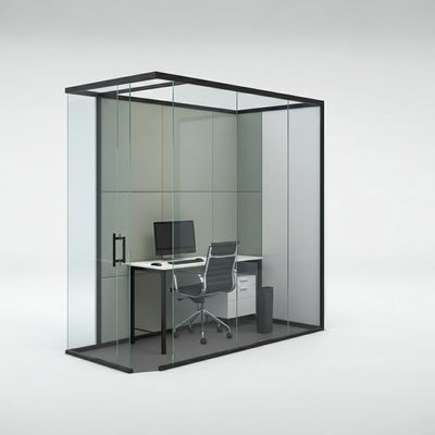 Parete divisoria in vetro per ufficio di 100 mm elegante e resistente per luoghi di lavoro moderni