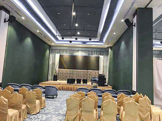 Un buon prezzo. Parete divisoria mobile personalizzabile con pannello in MDF al magnesio da 9 mm e altezza fino a 6 m per hotel e sale riunioni in linea